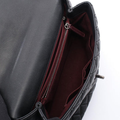 Chanel Calfskin Black Handbags