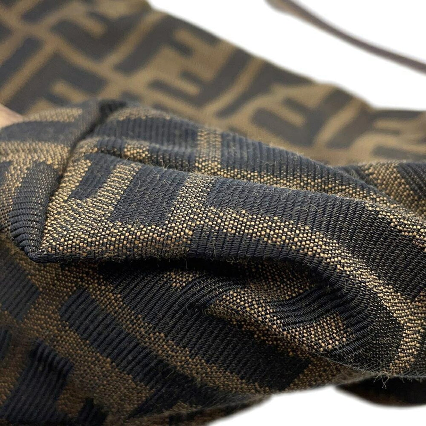 Fendi Canvas Brown Shoulder Bags