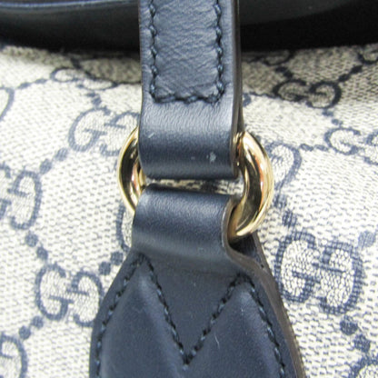 Gucci Coated Canvas Blue Shoulder Bags