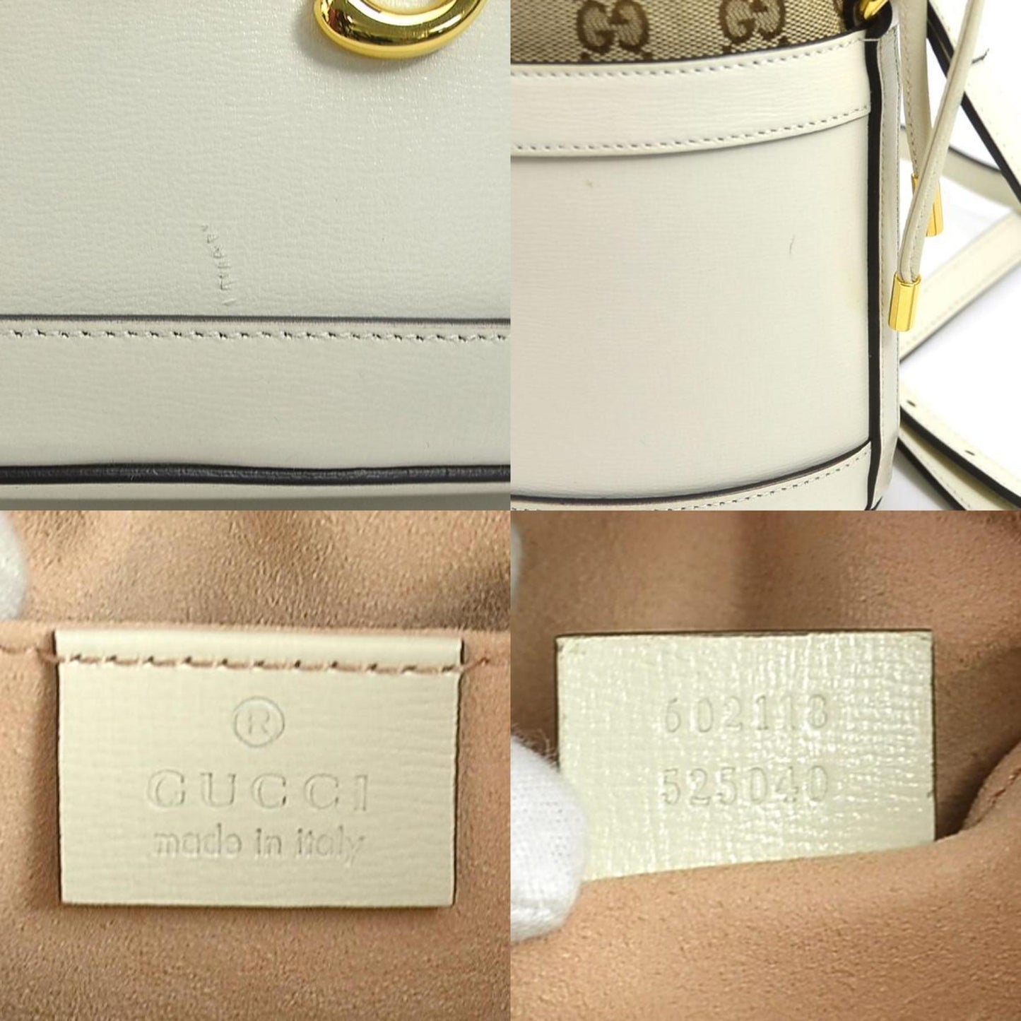 Gucci Canvas White Shoulder Bags