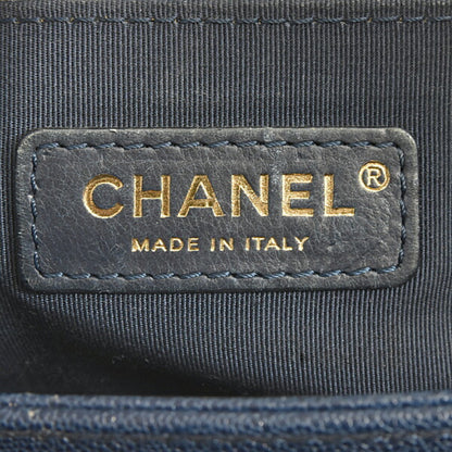Chanel Calfskin Blue Shoulder Bags