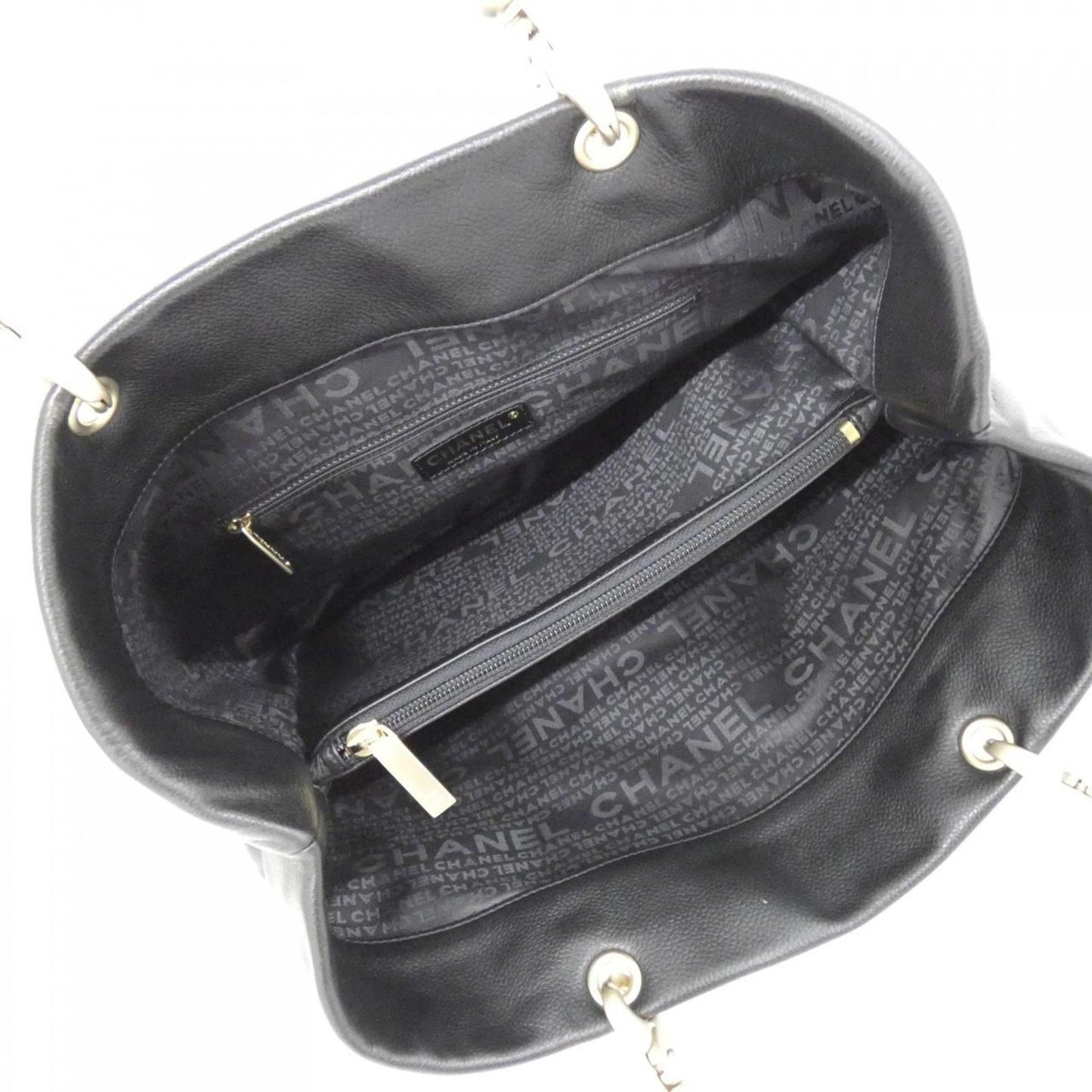 Chanel Calfskin Black Handbags