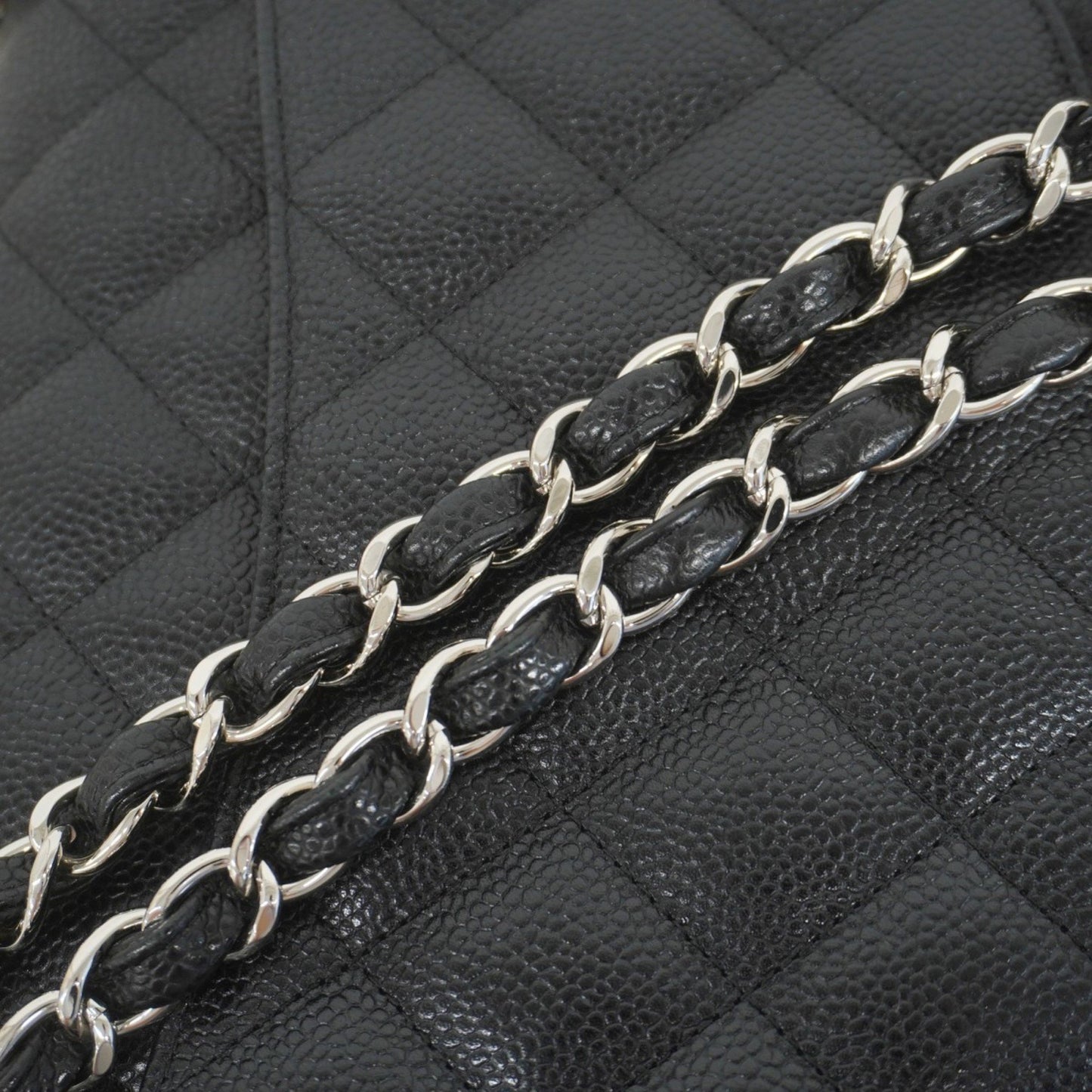 Chanel Calfskin Black Shoulder Bags