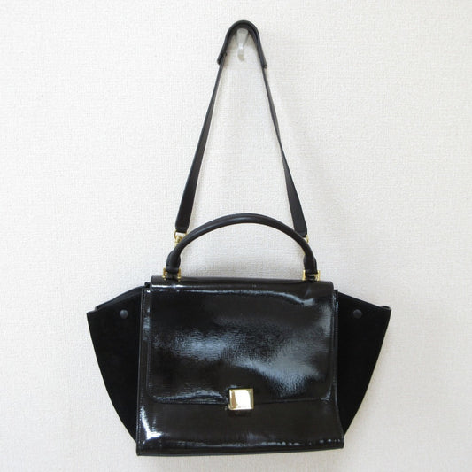 Celine Patent Black Handbags