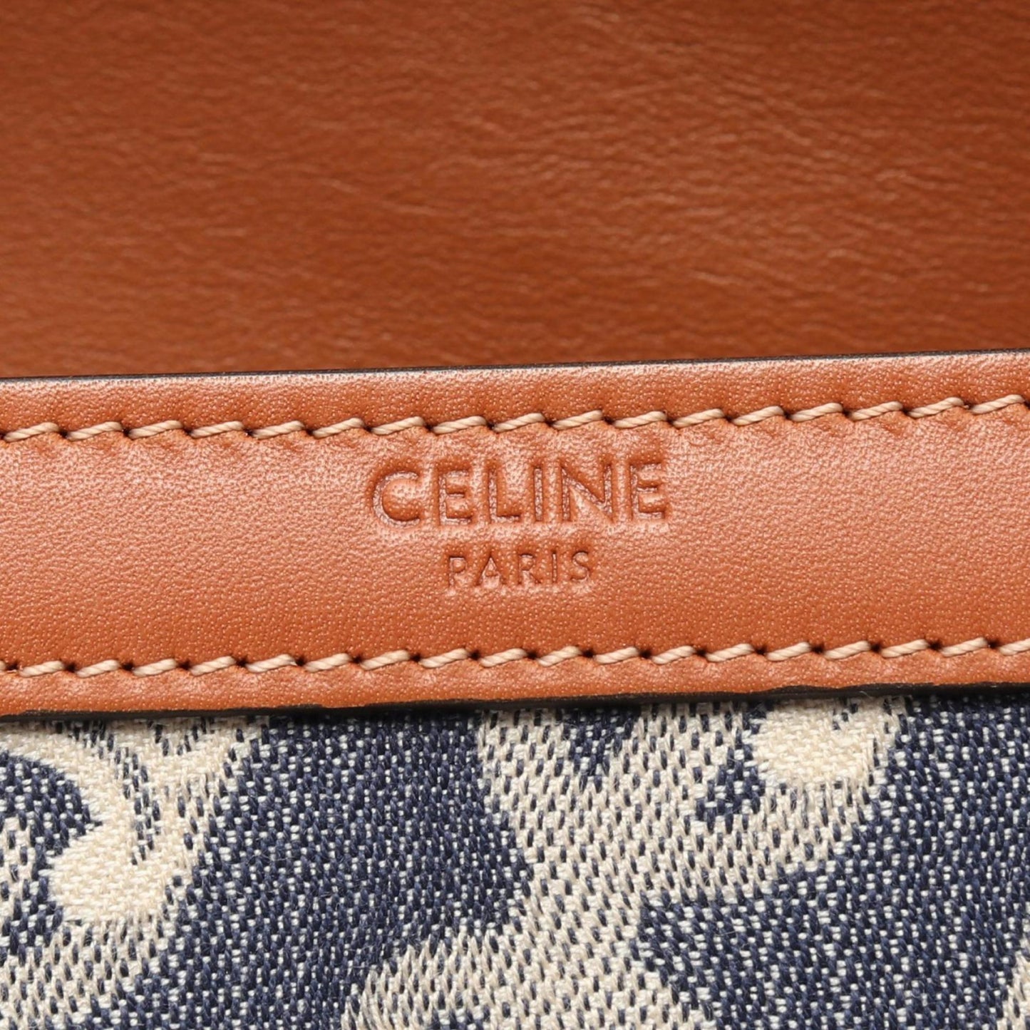 Celine Denim Brown Shoulder Bags