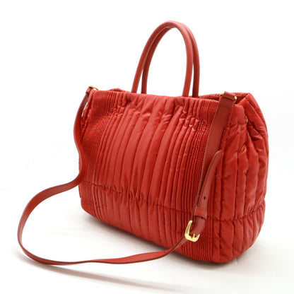 Prada Nylon Red Handbags