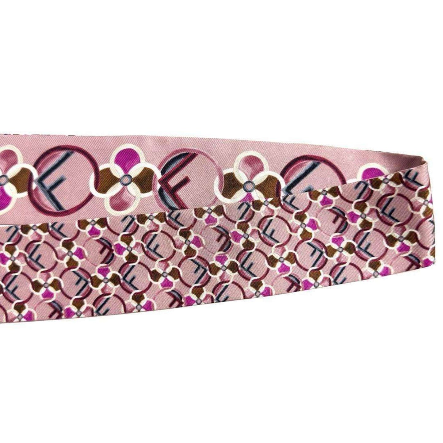 Fendi Silk Pink Scarves