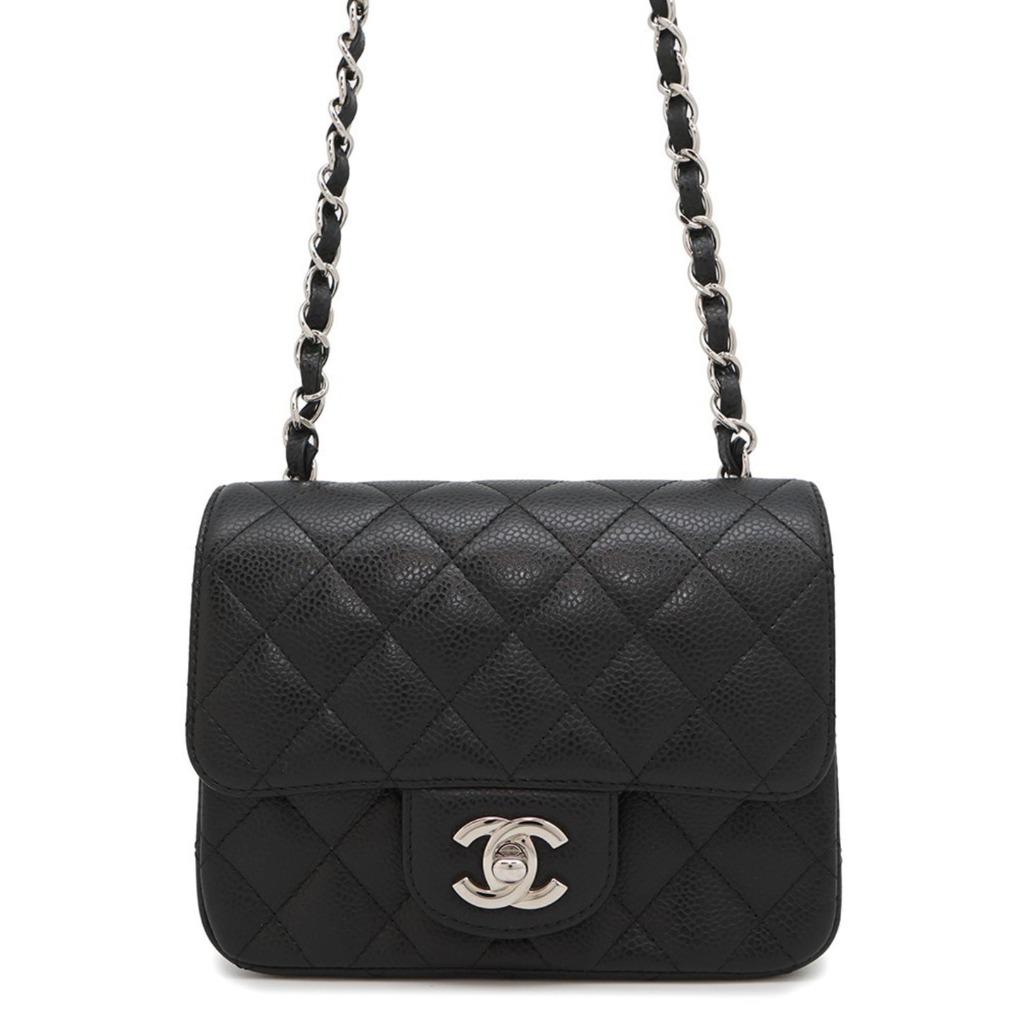 Chanel Calfskin Black Shoulder Bags
