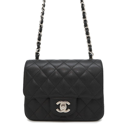 Chanel Calfskin Black Shoulder Bags