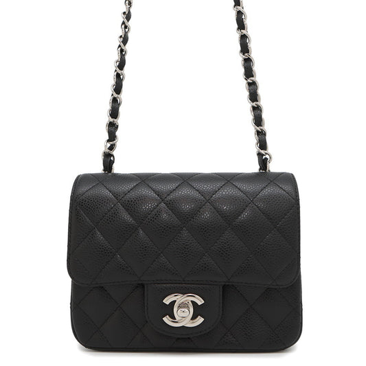 Chanel Calfskin Black Shoulder Bags
