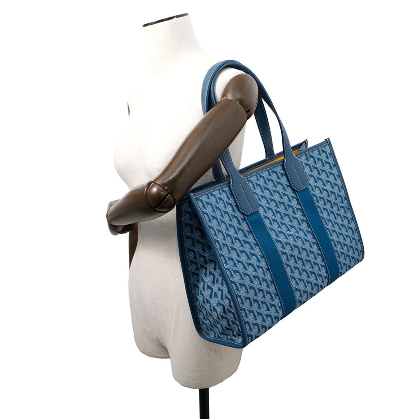 Goyard Canvas Blue Tote Bags