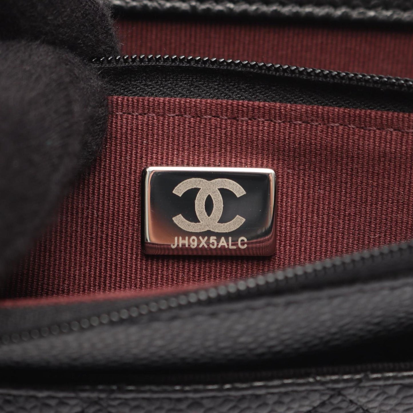 Chanel Calfskin Black Shoulder Bags