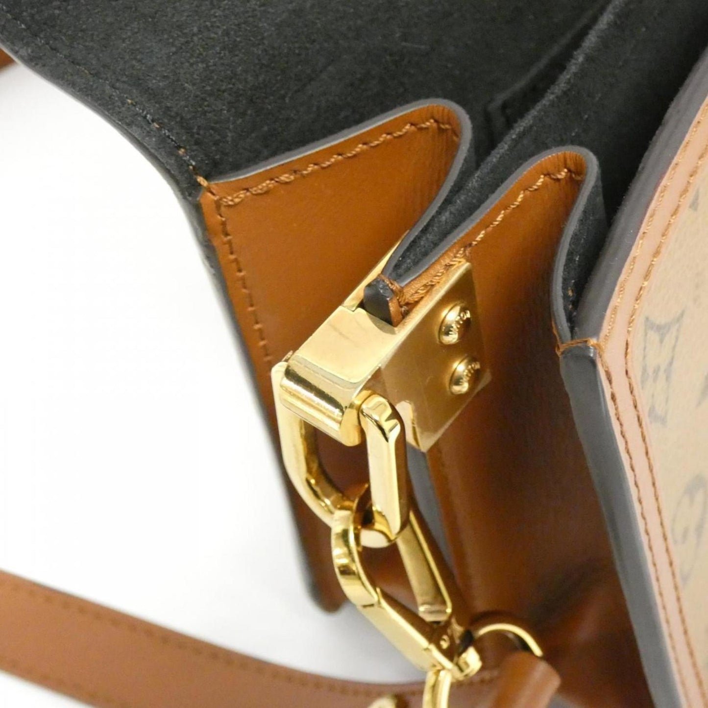 Louis Vuitton Coated Canvas Brown Shoulder Bags