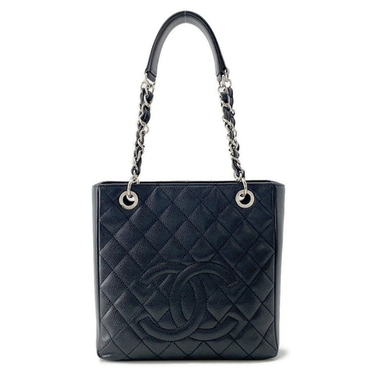 Chanel Calfskin Black Shoulder Bags