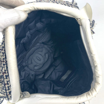 Chanel Nylon White Shoulder Bags