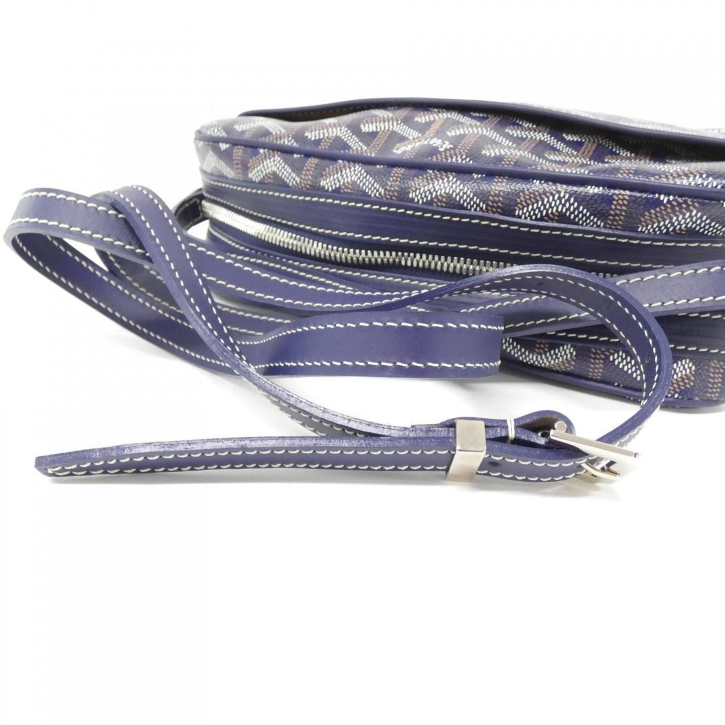 Goyard Coated Canvas Blue Shoulder Bags