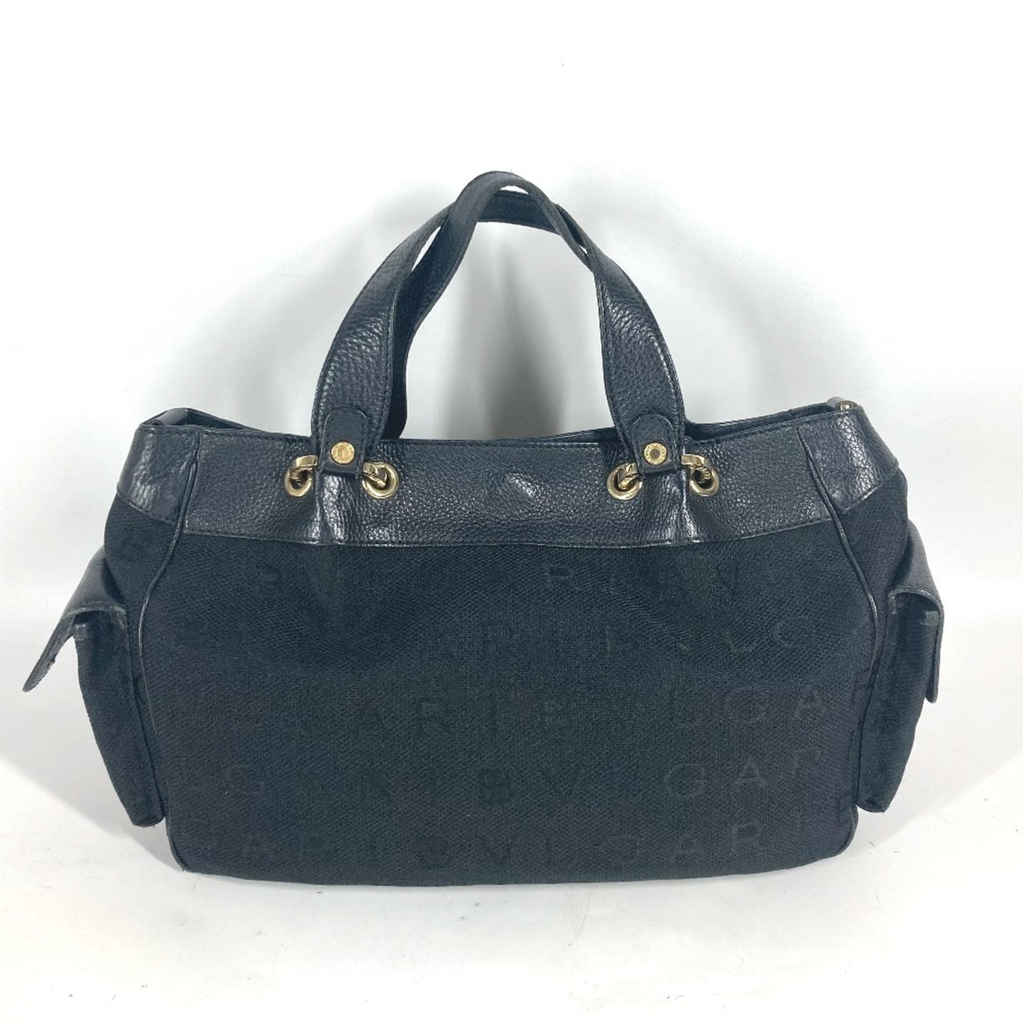 Bvlgari Canvas Black Shoulder Bags