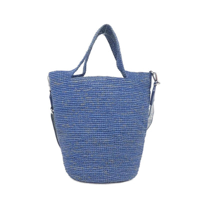 Loewe Woven Fabric Blue Handbags