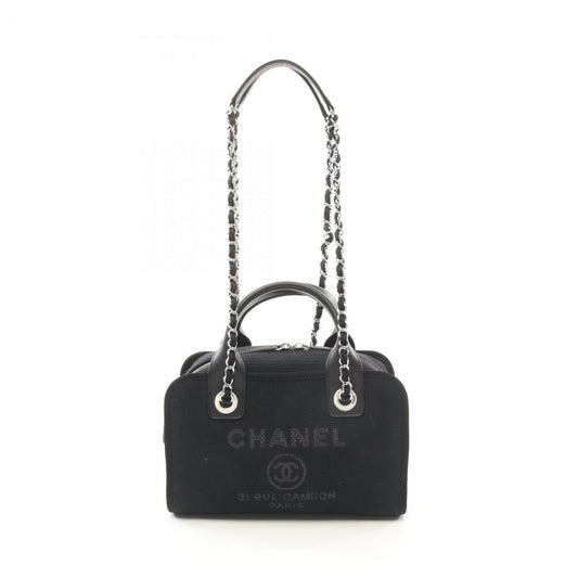 Chanel Canvas Black Shoulder Bags