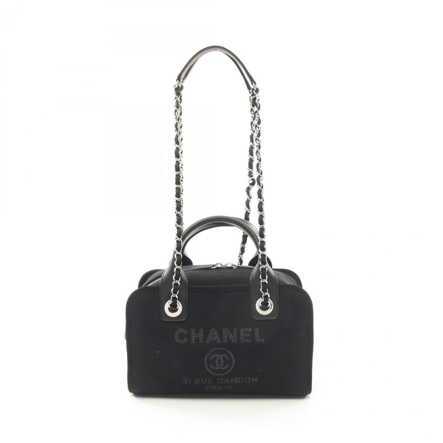 Chanel Canvas Black Shoulder Bags