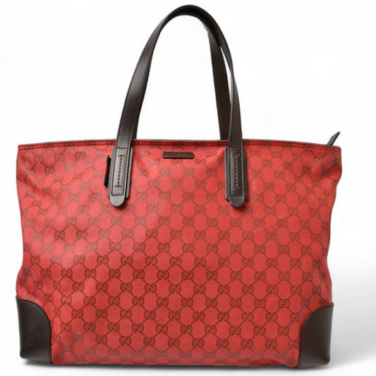 Gucci Coated Canvas Red Shoulder Bags