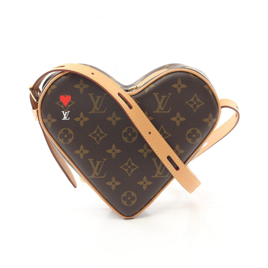 Louis Vuitton Coated Canvas Brown Shoulder Bags