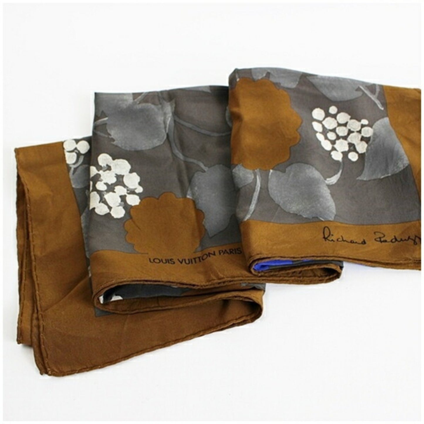 Louis Vuitton Silk Blue Scarves
