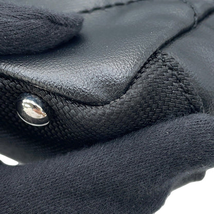 Chanel Coated Canvas Black Tote Bags