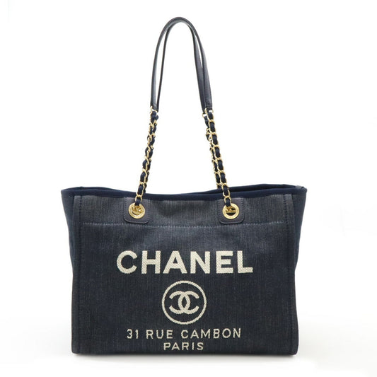 Chanel Denim Blue Shoulder Bags