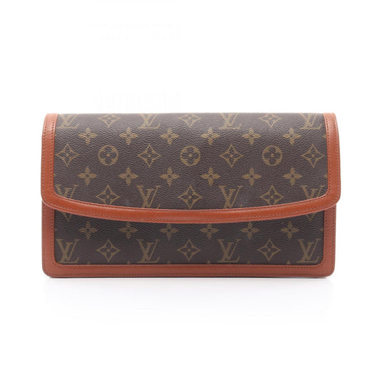 Louis Vuitton Coated Canvas Brown Clutch Bags