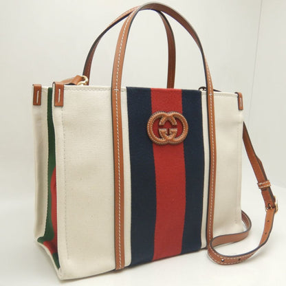 Gucci Canvas Brown Tote Bags