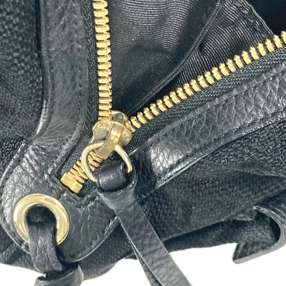 Bvlgari Canvas Black Handbags