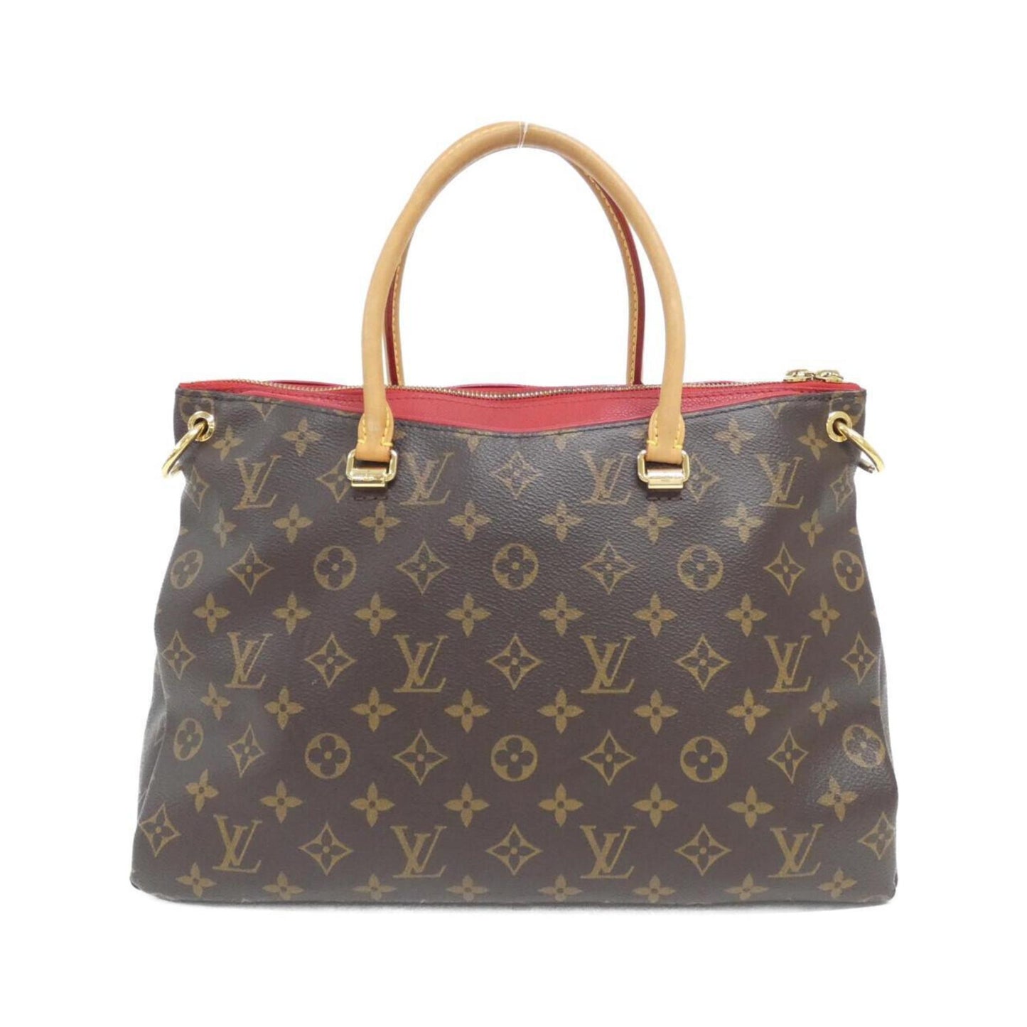 Louis Vuitton Coated Canvas Red Handbags