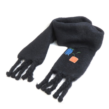 Loewe Wool Black Scarves