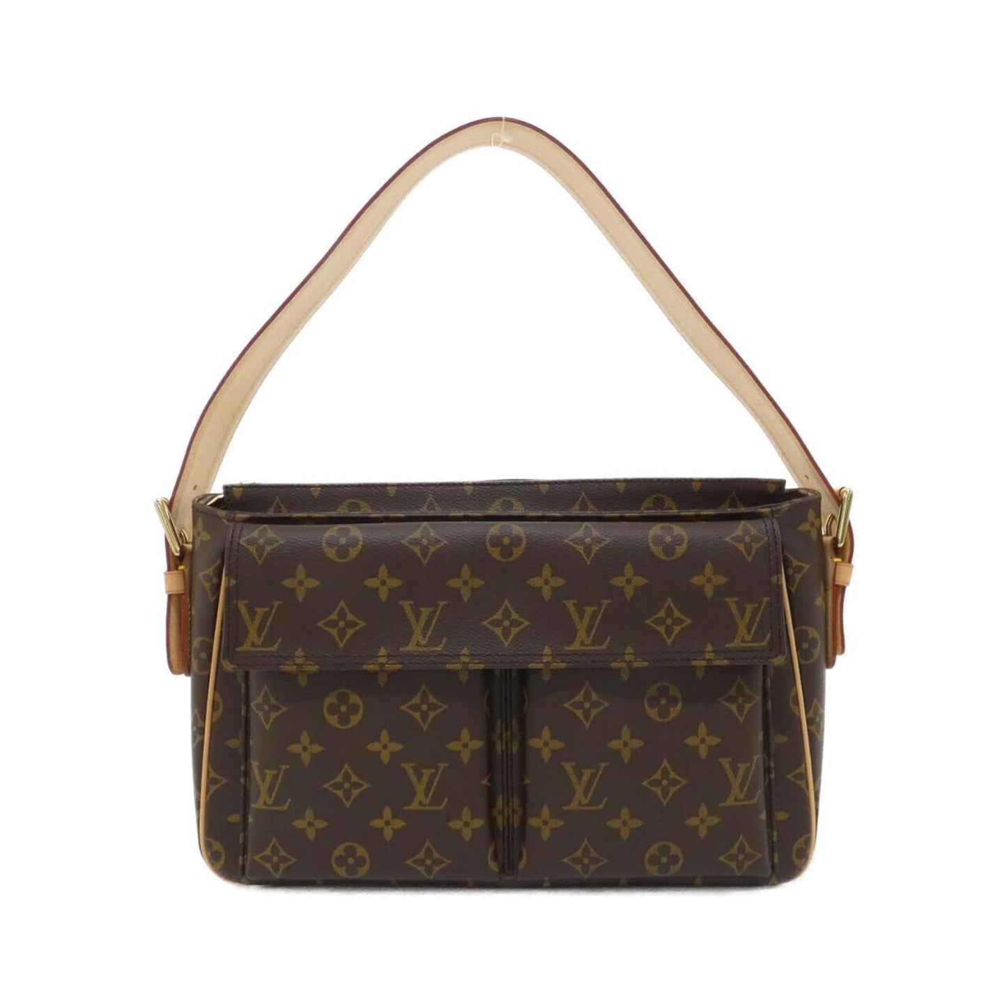 Louis Vuitton Coated Canvas Brown Shoulder Bags