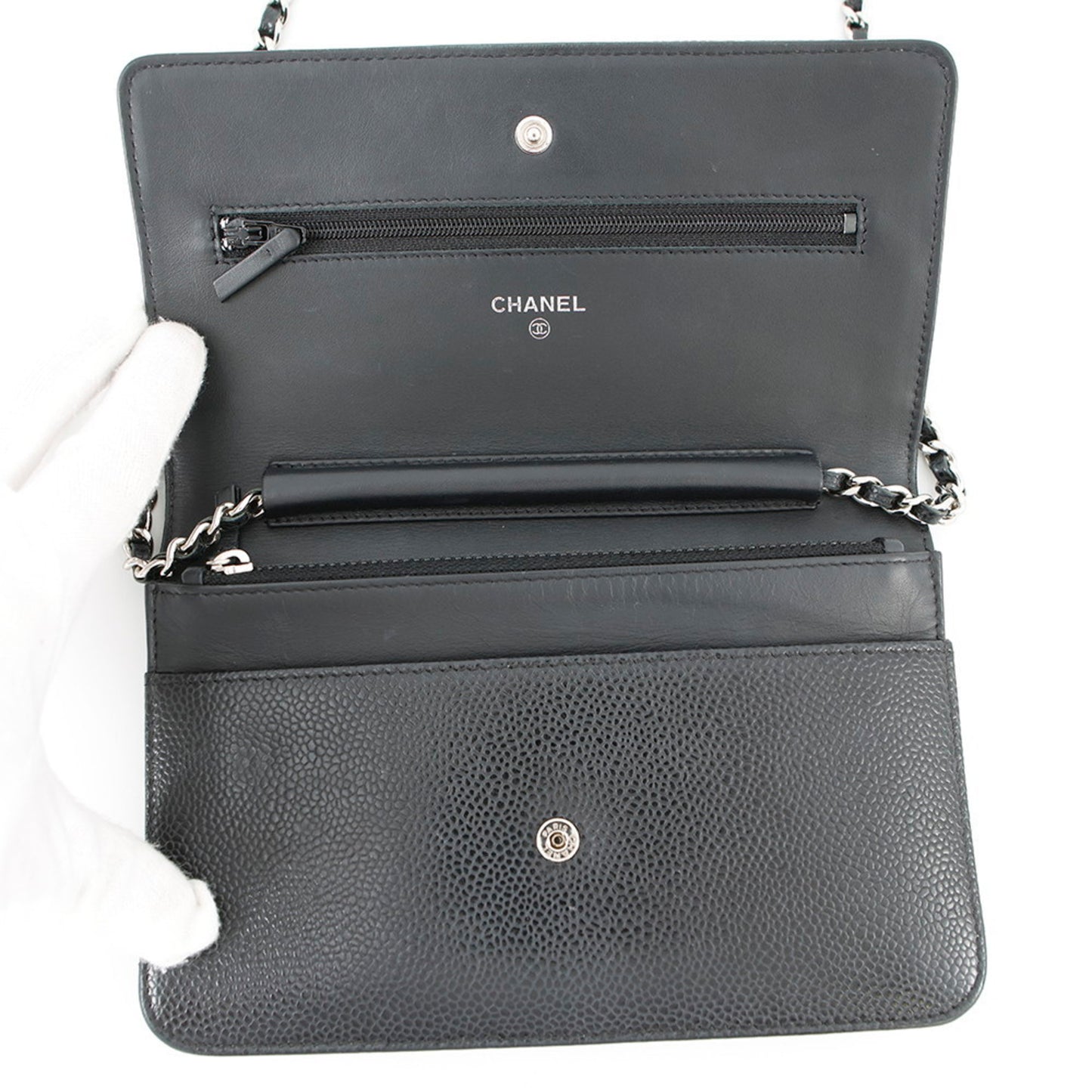Chanel Calfskin Black Shoulder Bags