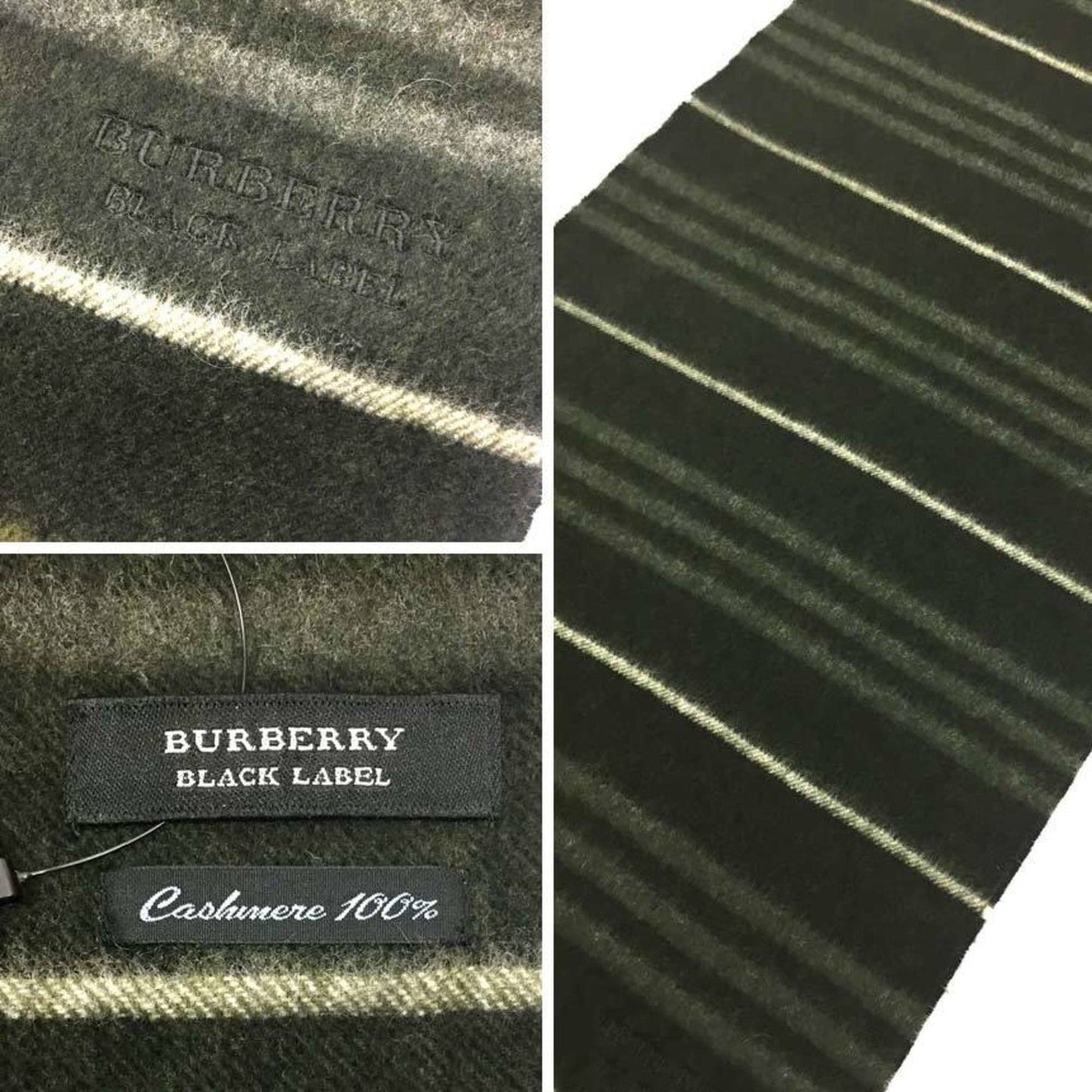 Burberry Cashmere Black Scarves