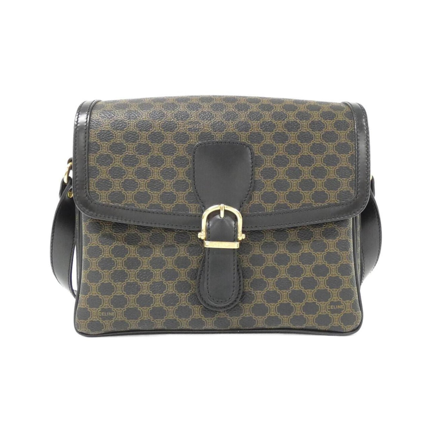 Celine Coated Canvas Black Shoulder Bags