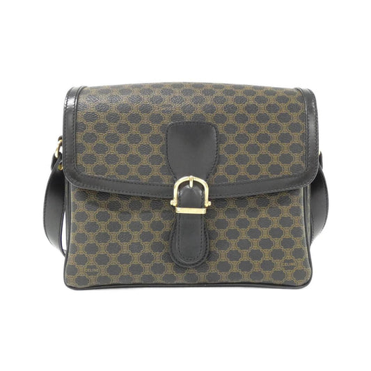 Celine Coated Canvas Black Shoulder Bags
