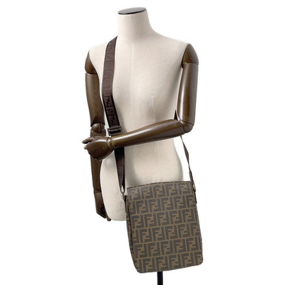 Fendi Pvc Brown Shoulder Bags