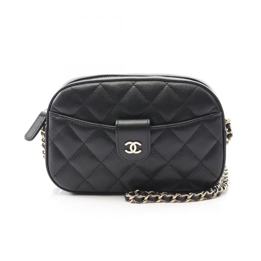 Chanel Calfskin Black Shoulder Bags