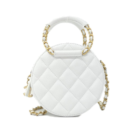 Chanel Calfskin White Shoulder Bags