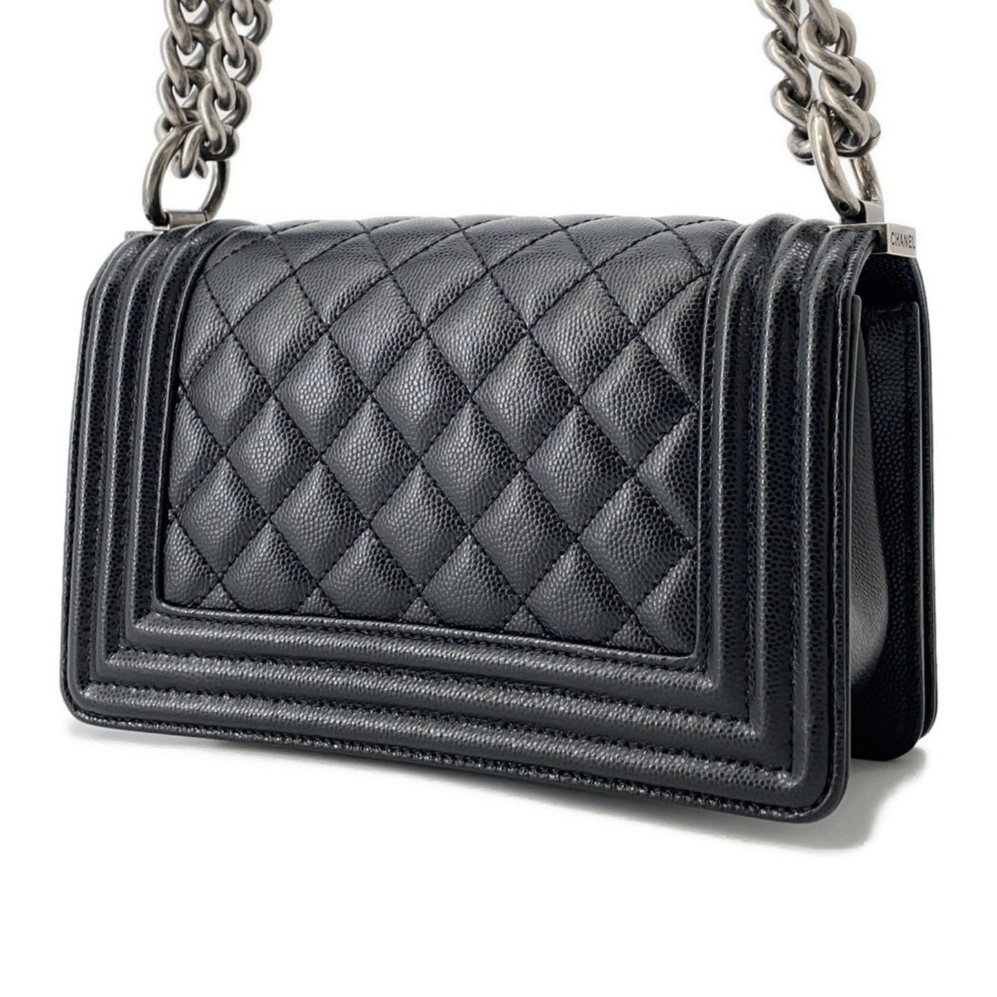 Chanel Calfskin Black Shoulder Bags