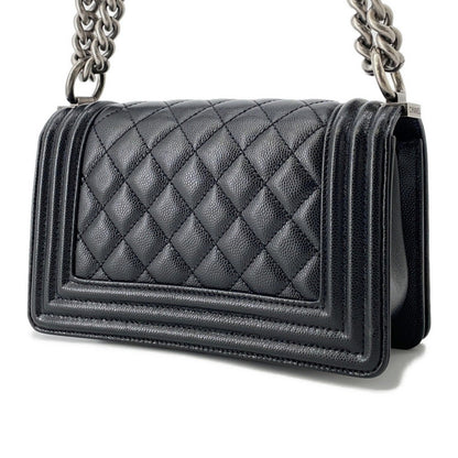 Chanel Calfskin Black Shoulder Bags