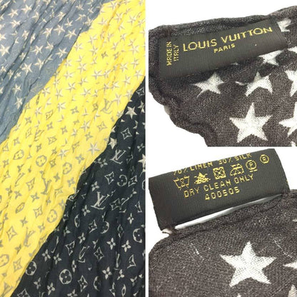 Louis Vuitton Linen Gray Scarves
