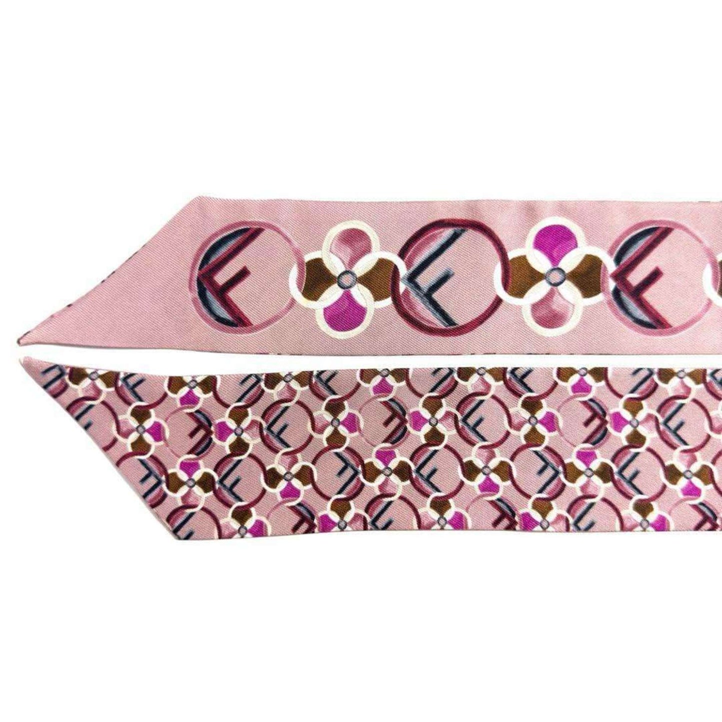 Fendi Silk Pink Scarves