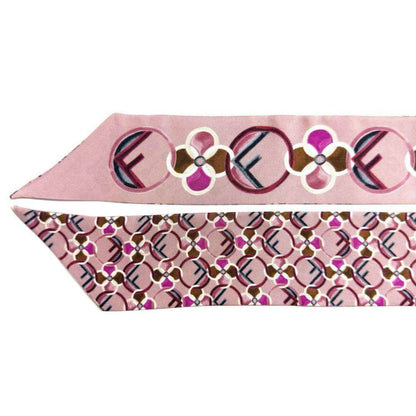 Fendi Silk Pink Scarves