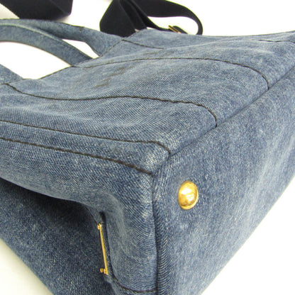 Prada Denim Blue Shoulder Bags