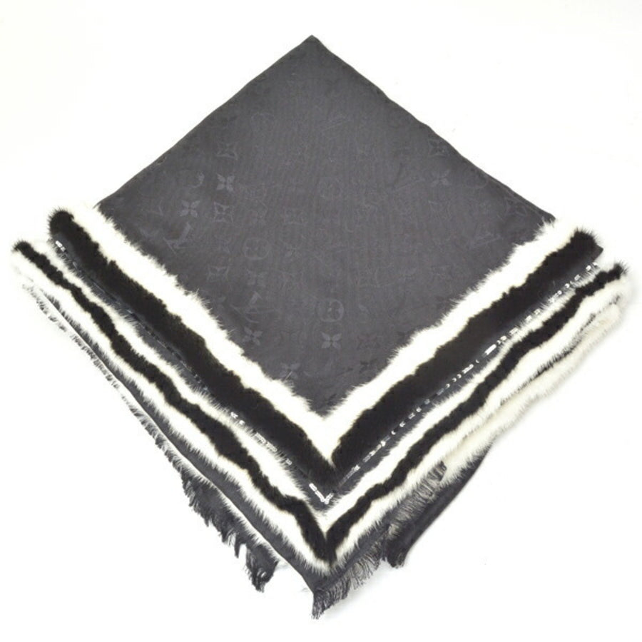 Louis Vuitton Silk Black Scarves