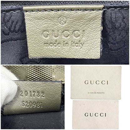 Gucci Coated Canvas Green Shoulder Bags